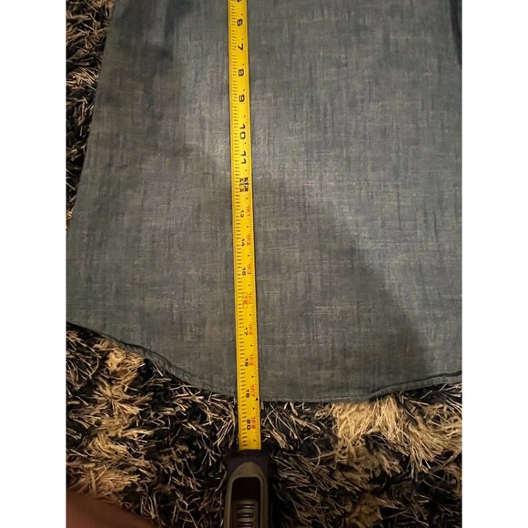 J.Crew Scalloped Camisole Top Size 0 Chambray Blue Adjustable Strap Tank - Picture 11 of 12